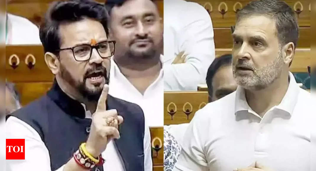 Congress moves privilege motion against PM Modi for sharing Anurag Thakur's Lok Sabha speech | India News