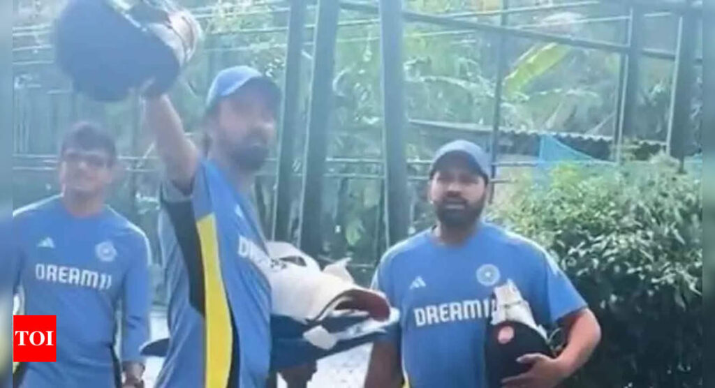 Watch: KL Rahul 'worried over rain threat', Rohit Sharma smiles it off | Cricket News