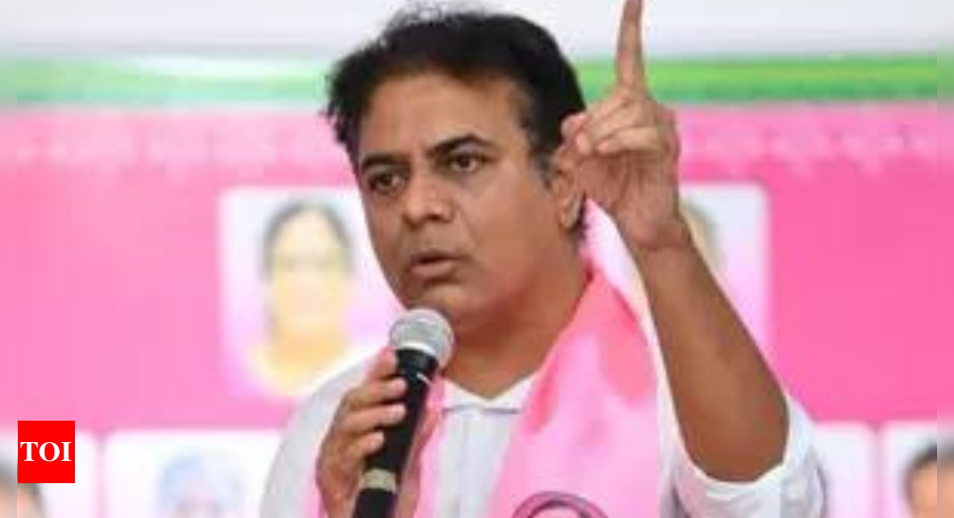 Former minister KTR and BRS MLAs evicted out of assembly by marshals | Hyderabad News