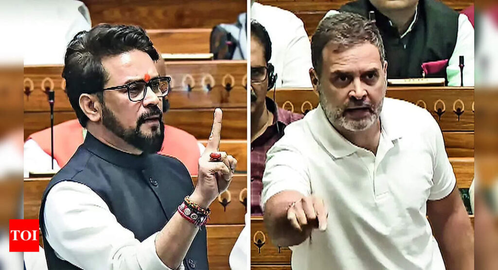 Now, Anurag Thakur's 'Buddhu' attack; BJP MP cites Rajiv Gandhi interview to target Rahul | India News