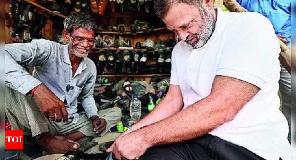 Cobbler rejects Rs 10 lakh offer for slippers stitched by Rahul Gandhi | India News