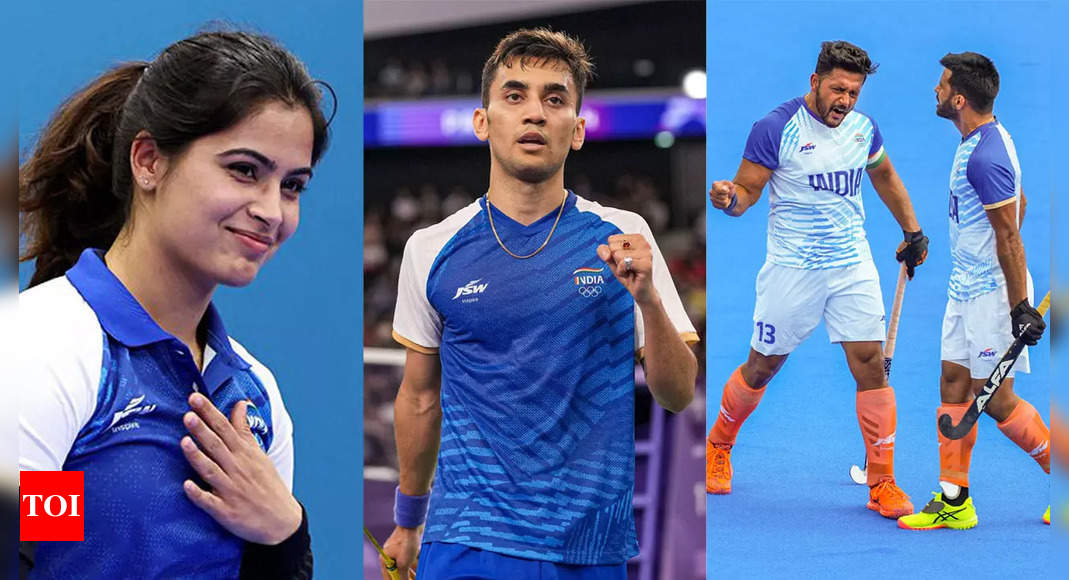 Manu Bhaker on course for a record third medal at Paris Games, Lakshya Sen in semis, Indian men's hockey team breaks Aussie jinx in Olympics | Paris Olympics 2024 News