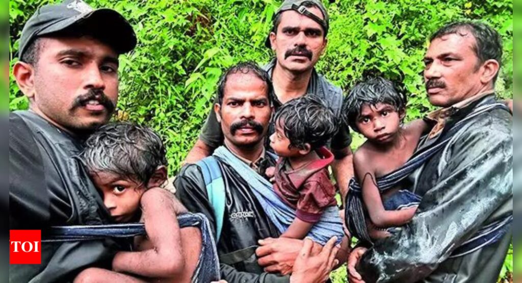 Foresters trek hours to rescue tribal family of six from cave in Wayanad | India News