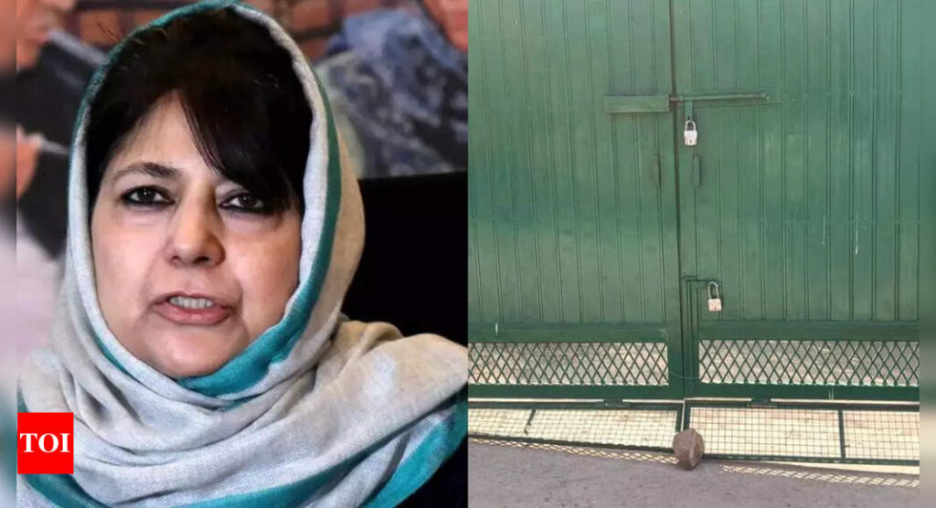 PDP chief Mehbooba Mufti alleges house arrest on 5th anniversary of Article 370 abrogation | India News