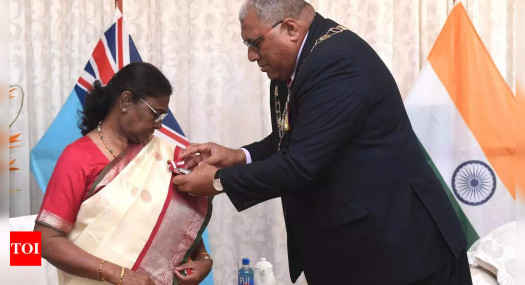 President Droupadi Murmu receives Fiji's highest civilian award | India News