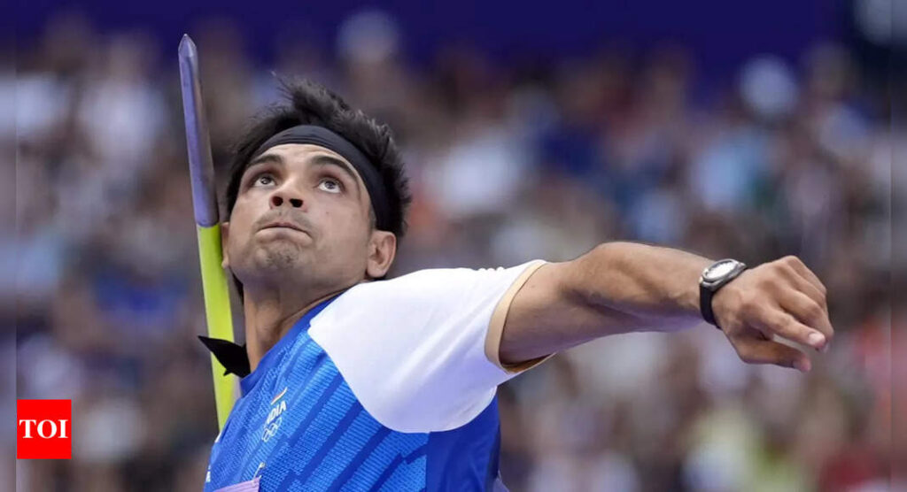 Watch: How Neeraj Chopra's monstrous throw took him to Paris Olympics final in just one attempt | Paris Olympics 2024 News