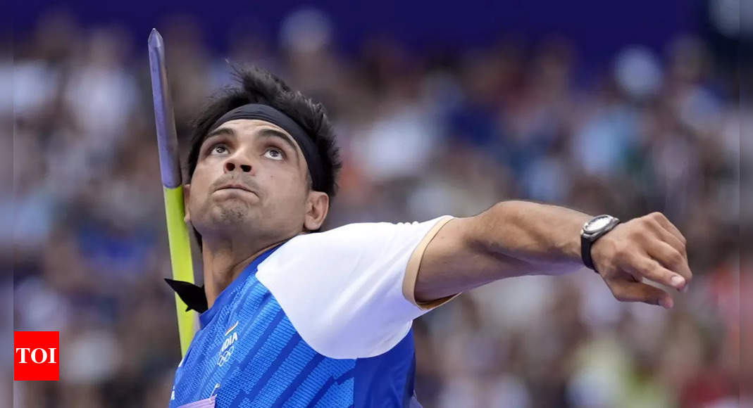 Watch: How Neeraj Chopra's monstrous throw took him to Paris Olympics final in just one attempt | Paris Olympics 2024 News