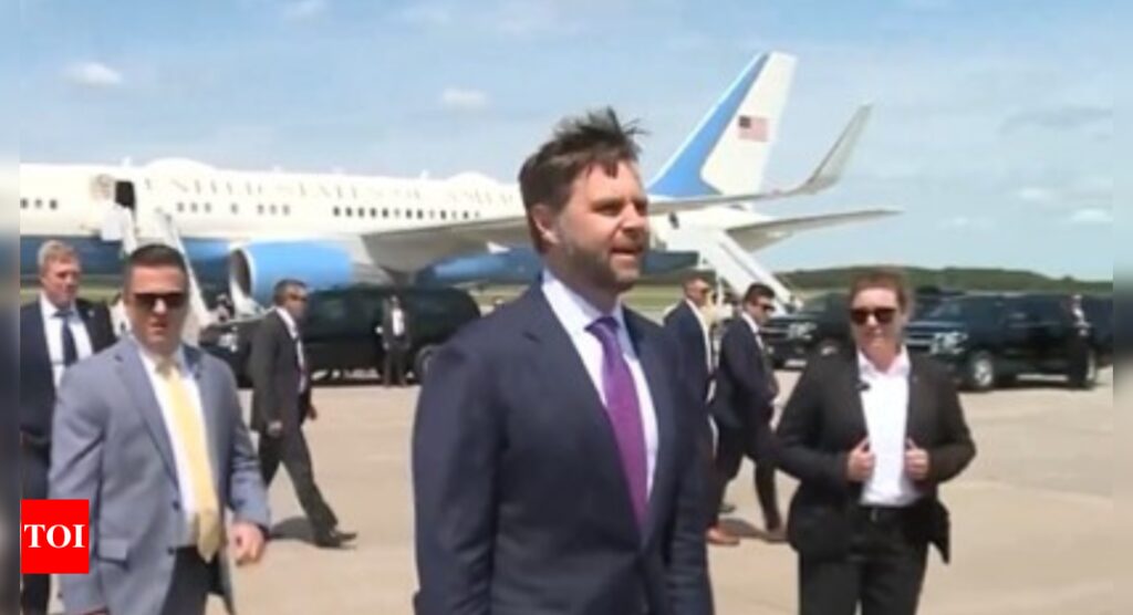 JD Vance Air Force Two: Did JD Vance just check Kamala Harris' plane out? 'Going to be mine'. Watch