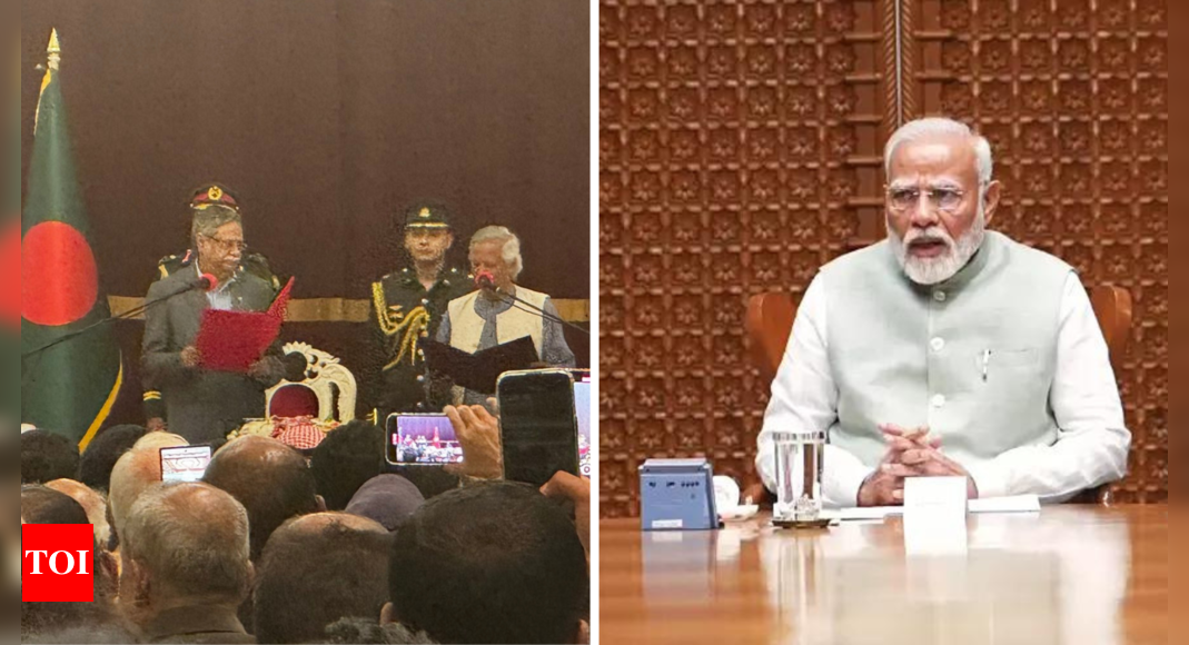 'Hope for early return to normalcy': PM Modi after Muhammad Yunus takes oath as head of Bangladesh interim government | India News