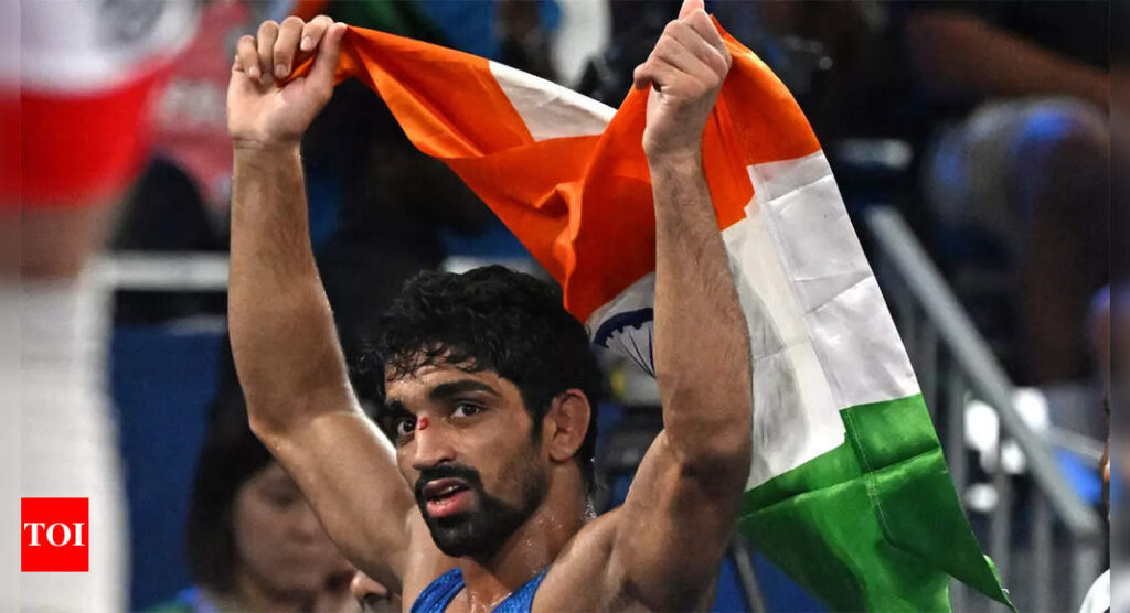 Aman Sehrawat clinches 57kg wrestling bronze at Paris Olympics | Paris Olympics 2024 News