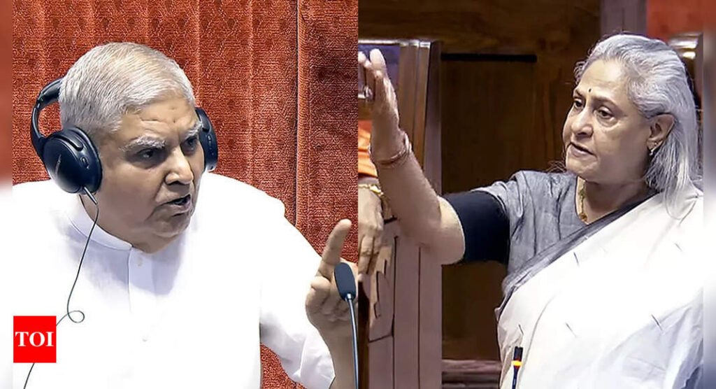 Dhankhar’s spat with Jaya sets off clash in Rajya Sabha, opposition walks out | India News