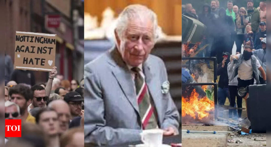 King Charles' message amid far-right riots; 741 arrested, 302 charged, says UK police