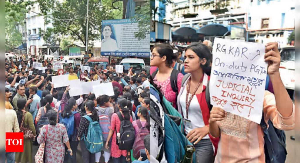 RG Kar Medical College: RG Kar Medical College Scandal: Students Protest Mysterious Death of PG Trainee | Kolkata News