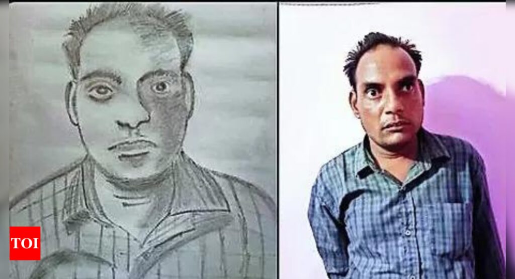 UP cops’ sketch of ‘serial killer’ exact match of latest pic, down to his shirt | India News