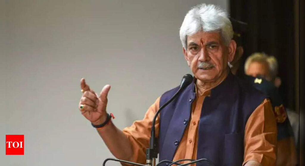 Jammu & Kashmir assembly polls soon, says LG Manoj Sinha | India News