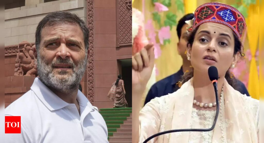 'Trying to destabilize nation ... ' Kangana Ranaut calls Rahul Gandhi 'most dangerous man' | India News