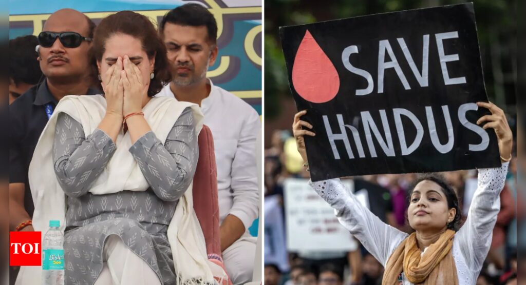 'Disturbing': Priyanka Gandhi voices concern over Bangladesh's religious violence, seeks urgent action | India News