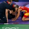 Carolina Marin In Tears After In-Game Injury Ends Paris Olympic 2024 Dream - Watch