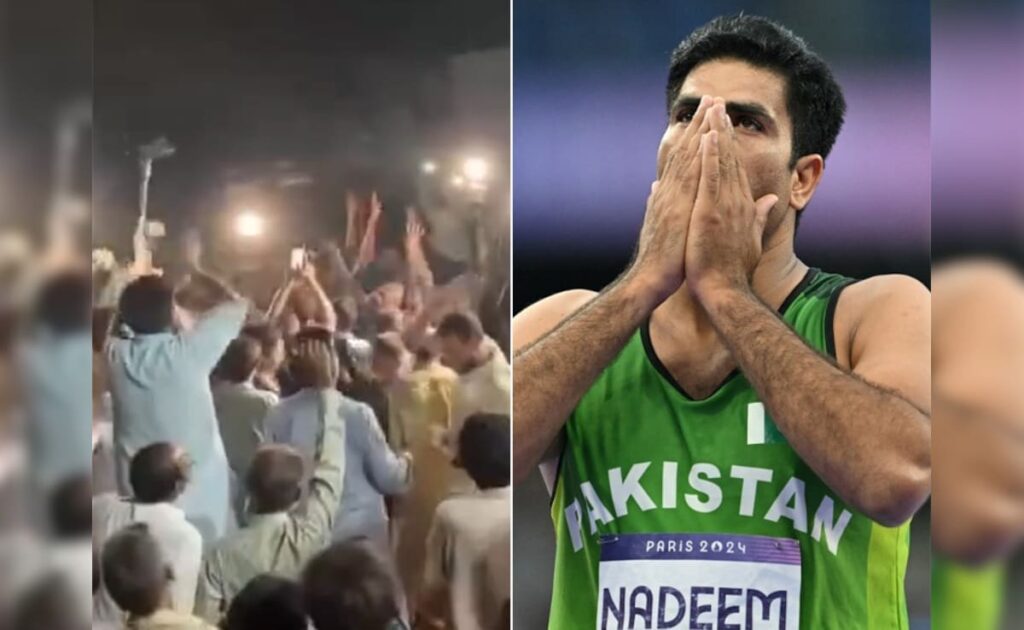 Hundreds Gather In Arshad Nadeem's Hometown In Pakistan To Celebrate 92.97m Olympics Javelin Gold. Watch