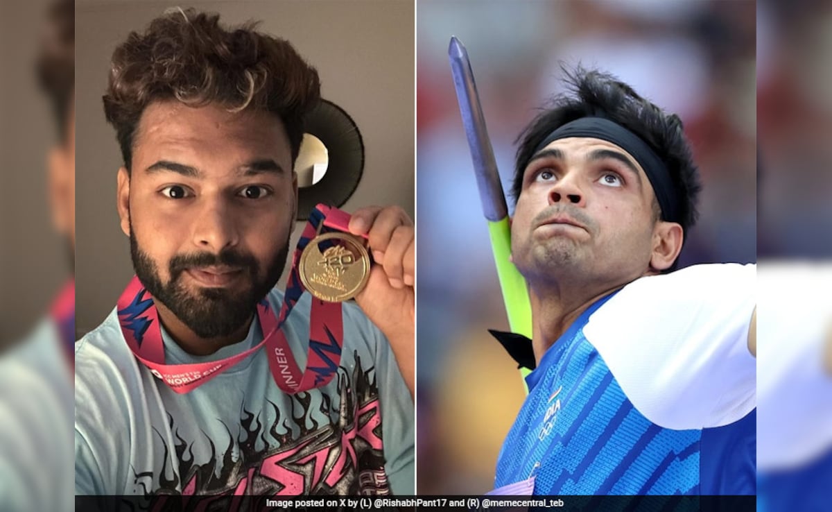 "If Neeraj Chopra Wins Gold...": Rishabh Pant's Bold Promise Ahead Of Javelin Throw Final At Paris Olympics