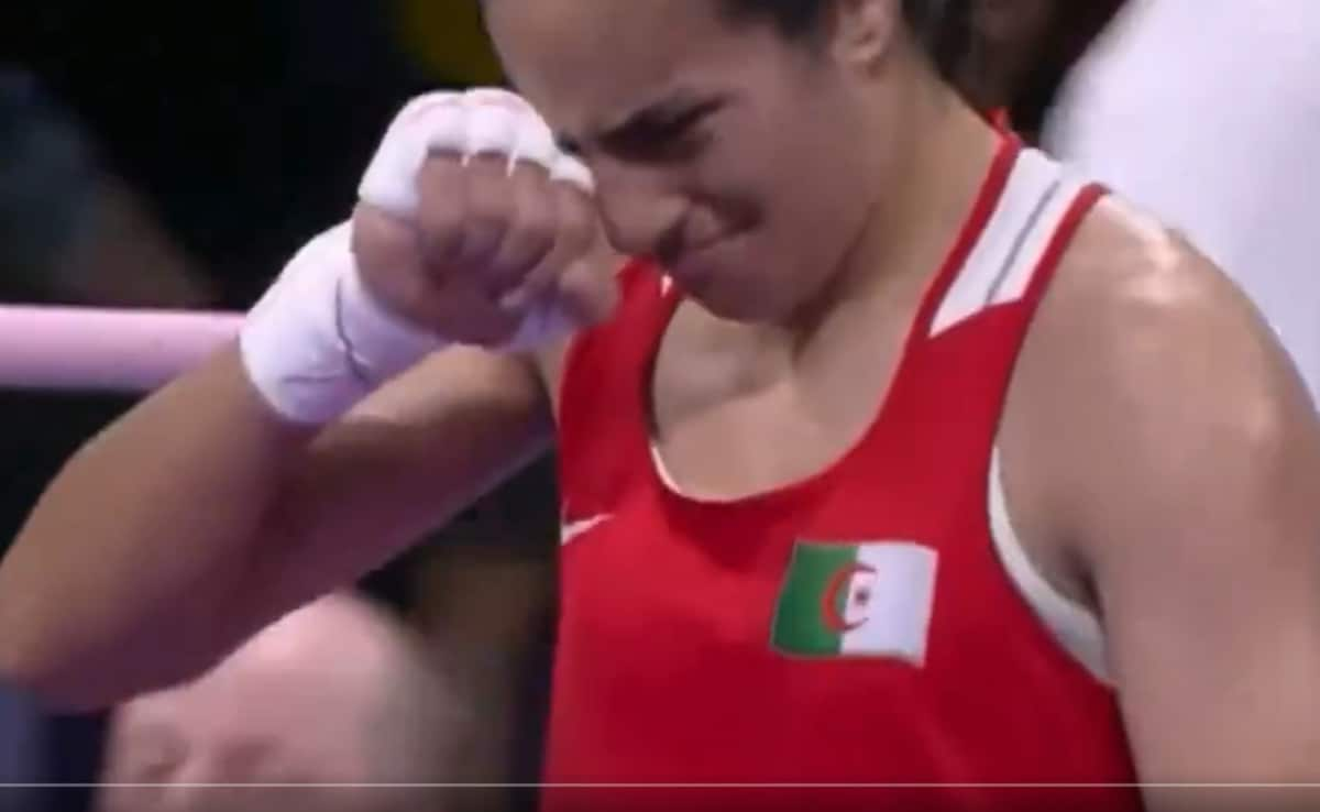 Olympics Gender Row Boxer Imane Khelif Cries After Getting Assured Of Bronze. Watch