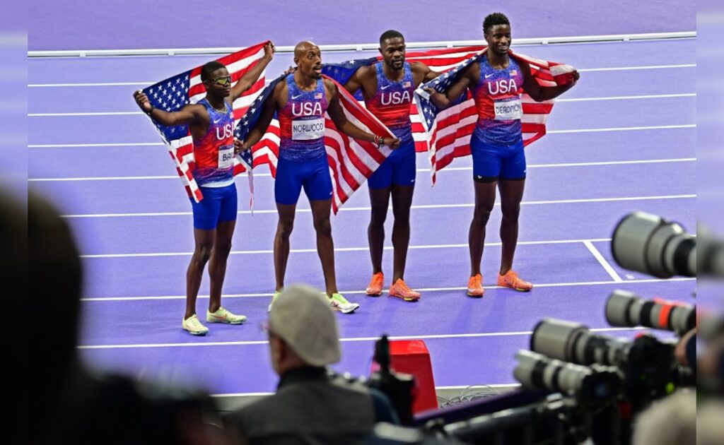 Rai Benjamin Anchors US To Men's 4x400m Relay Gold