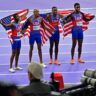 Rai Benjamin Anchors US To Men's 4x400m Relay Gold