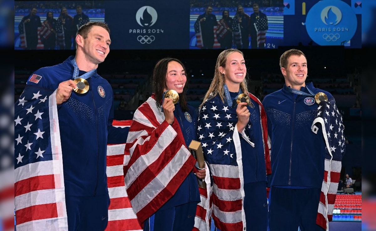 US Break World Record To Win Olympic 4x100m Mixed Medley Gold