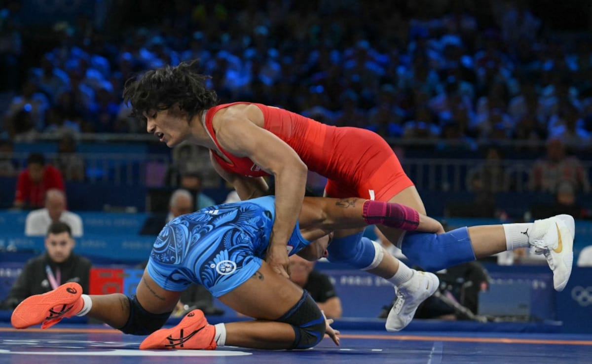 Vinesh Phogat's Show Of Strength During Historic Paris Olympics 2024 Win Stuns Internet - Watch